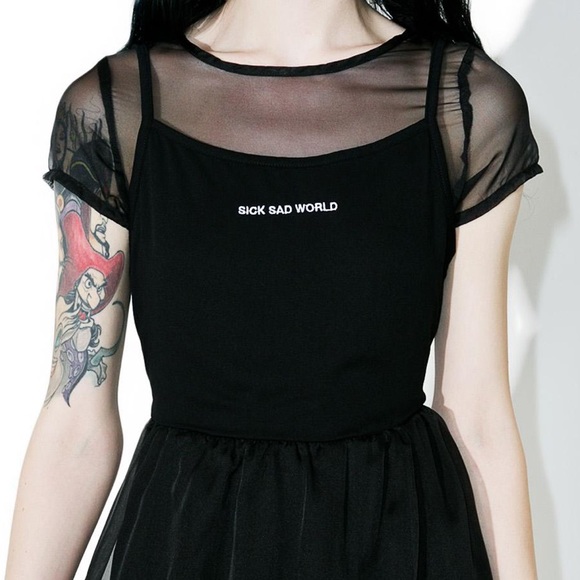 ISO!!!!!!! Daria Sheer Tee Dress - Picture 6 of 6